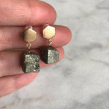 Harmony Earrings - Pyrite