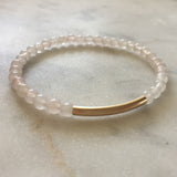 Simplicity Bracelet - Rose Quartz