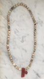 Thou Art That Necklace & Wrap Bracelet - African Opal & Carnelian