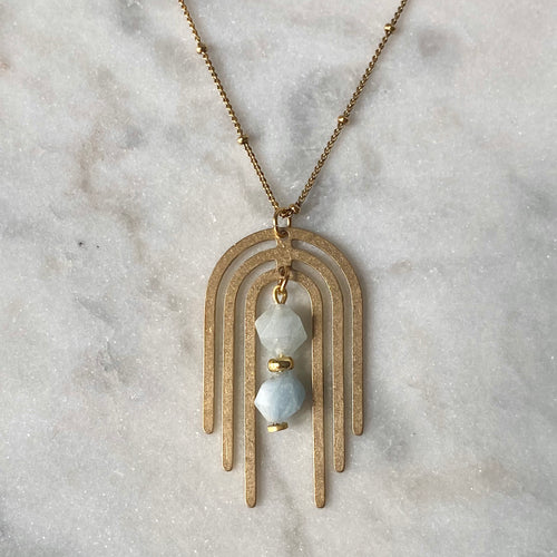 Subtle Body Necklace - Aquamarine