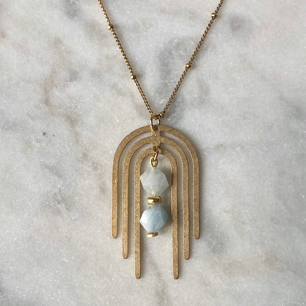 Subtle Body Necklace - Aquamarine