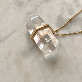Transceive Necklace - Clear Quartz