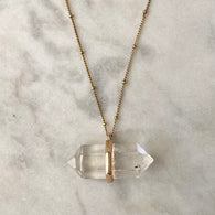 Transceive Necklace - Clear Quartz