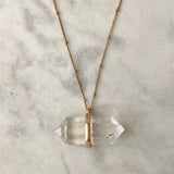 Transceive Necklace - Clear Quartz