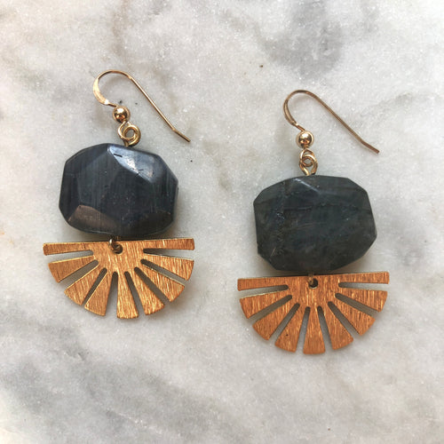 Inner Brilliance Earrings - Labradorite