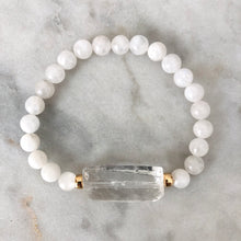 Universal Reality Bracelet - Moonstone & Clear Quartz