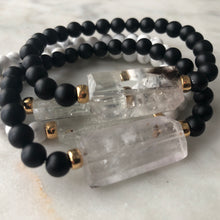 Universal Reality Bracelet - Onyx & Clear Quartz