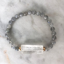 Universal Reality Bracelet - Labradorite & Clear Quartz