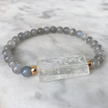 Universal Reality Bracelet - Labradorite & Clear Quartz