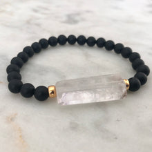 Universal Reality Bracelet - Onyx & Clear Quartz