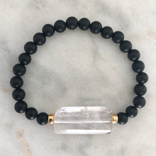 Universal Reality Bracelet - Onyx & Clear Quartz