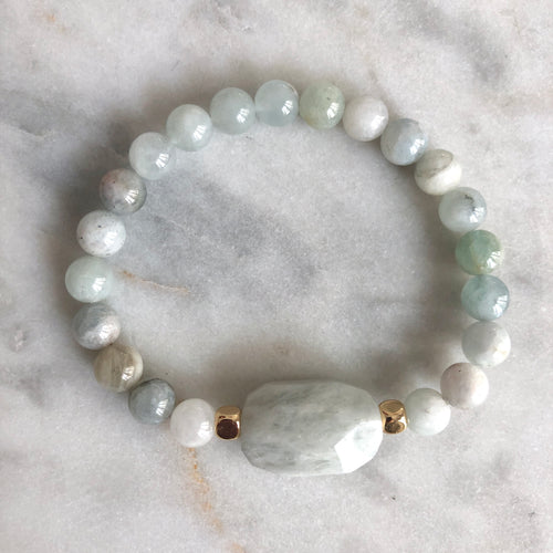 Beginner's Mind Bracelet - Aquamarine