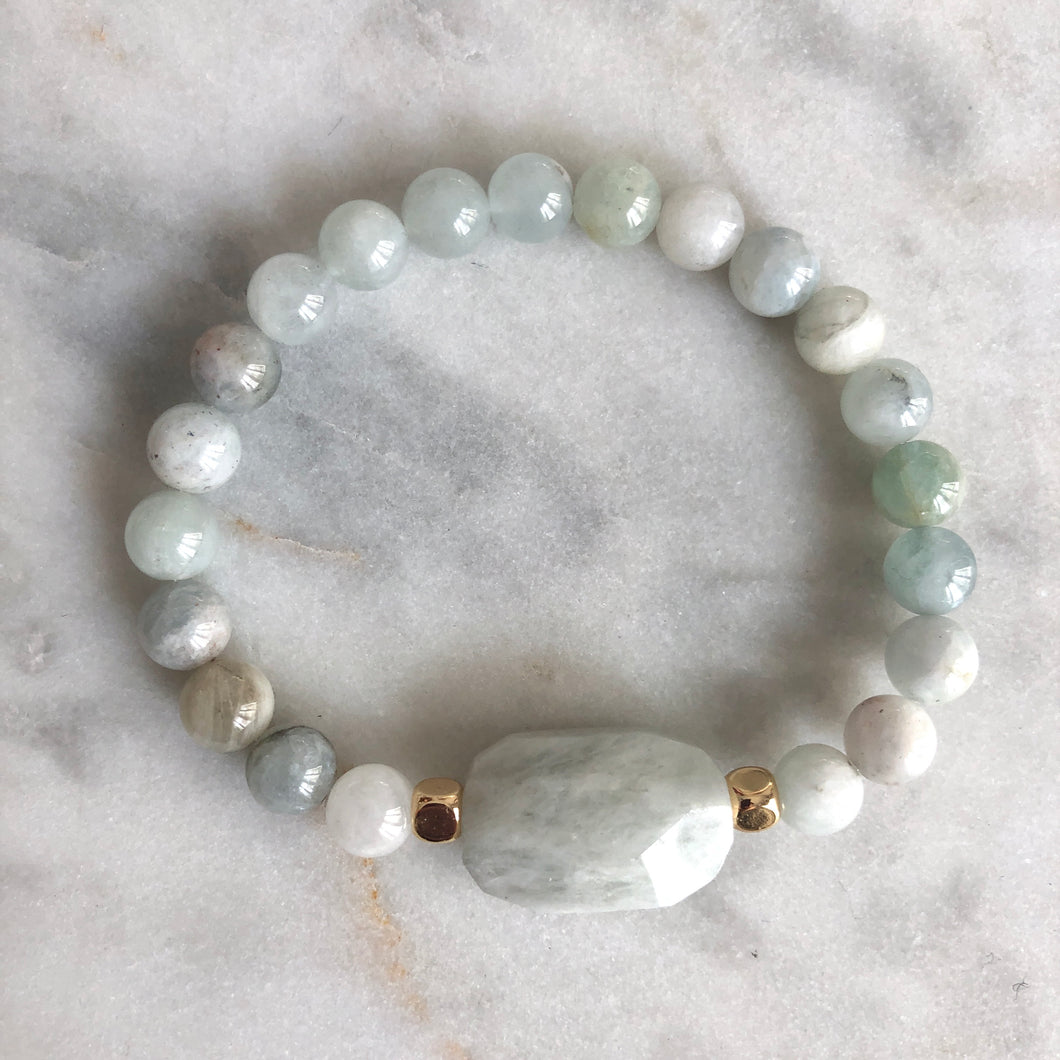Beginner's Mind Bracelet - Aquamarine