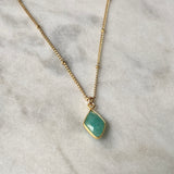 Abundance Necklace - Amazonite / Blue Opal / Labradorite