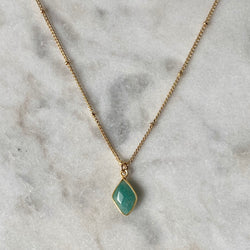 Abundance Necklace - Amazonite / Blue Opal / Labradorite