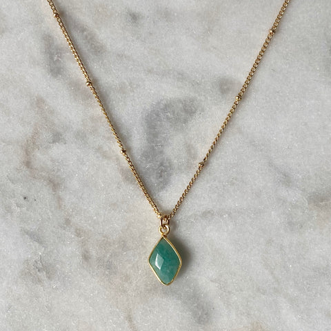 Abundance Necklace - Amazonite / Blue Opal / Labradorite