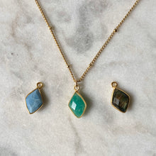 Abundance Necklace - Amazonite / Blue Opal / Labradorite