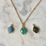 Abundance Necklace - Amazonite / Blue Opal / Labradorite