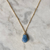 Pure Peace Necklace - Blue Opal