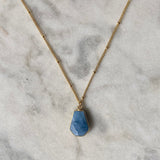 Pure Peace Necklace - Blue Opal