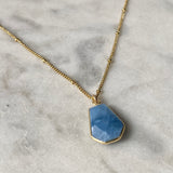 Pure Peace Necklace - Blue Opal