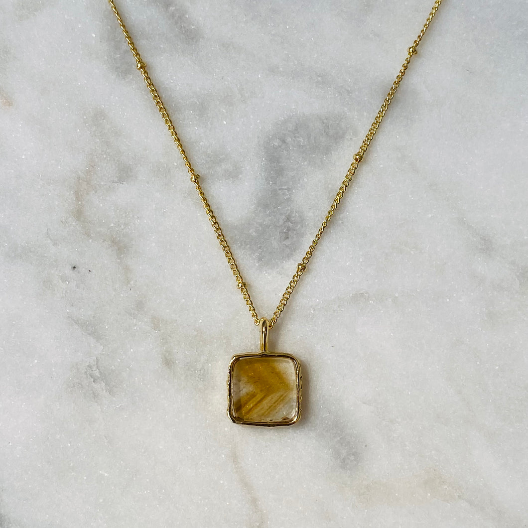 Stability Necklace - Citrine