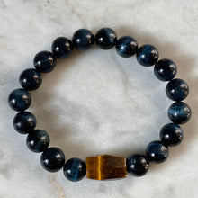 Illuminate Men's Bracelet - Golden & Blue Tiger's Eye