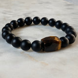 Illuminate Men's Bracelet - Golden Tiger's Eye & Onyx