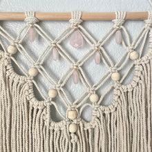 Rose Quartz Macrame Wall Hanging