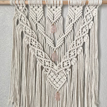 Rose Quartz Large Macrame Wall Hanging