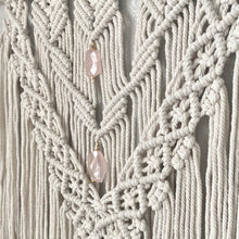 Rose Quartz Large Macrame Wall Hanging
