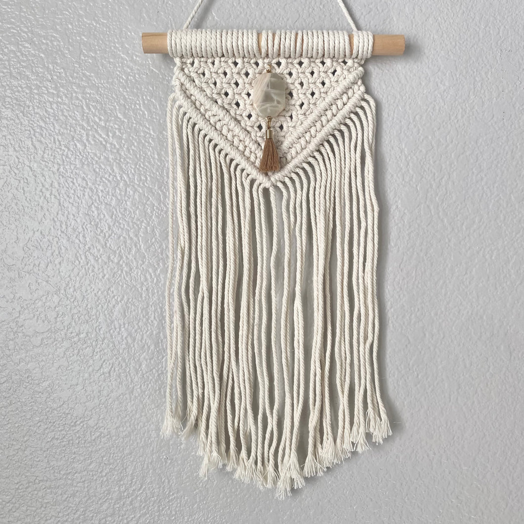 Moonstone Mini Macrame Wall Hanging II