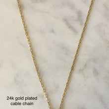 Delicate gold curb chain