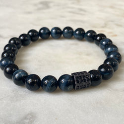 Harmony Men's Bracelet - Blue Tiger's Eye