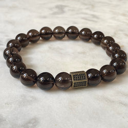 Harmony Men's Bracelet - Smoky Quartz