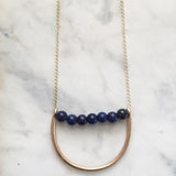 Lapis lazuli pitta dosha balancing necklace