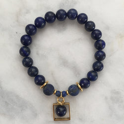 Framed Energy Bracelet - Lapis Lazuli