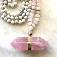 Howlite & Rose Quartz Mala - Stay Calm & Trust