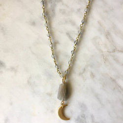 Luna Necklace - Labradorite