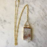 Creative Force Triangle Necklace - Amethyst