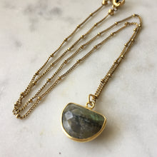 Transformation Half Circle Necklace - Labradorite