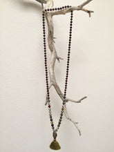 Red Garnet, Cat's Eye & Pink Tourmaline Mala - To Revitalize & Overcome