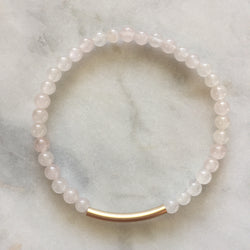 Simplicity Bracelet - Rose Quartz