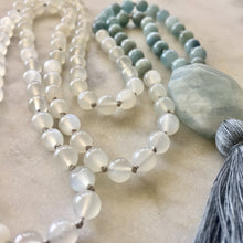 Aquamarine & Moonstone Mala - To Protect & Calm