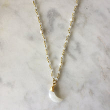 New Beginnings Crescent Necklace - Moonstone