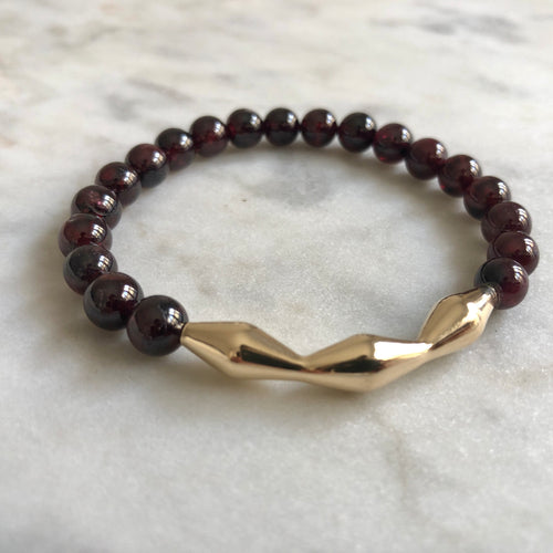 Brighter Days Bracelet - Red Garnet