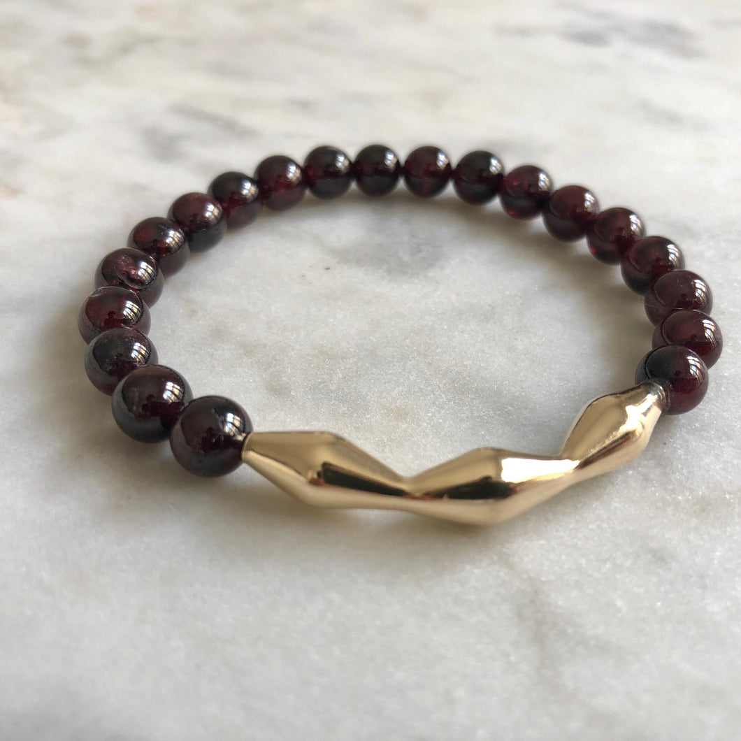 Brighter Days Bracelet - Red Garnet