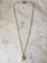New Beginnings Triangle Necklace - Moonstone