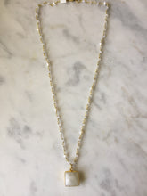 New Beginnings Square Necklace - Moonstone