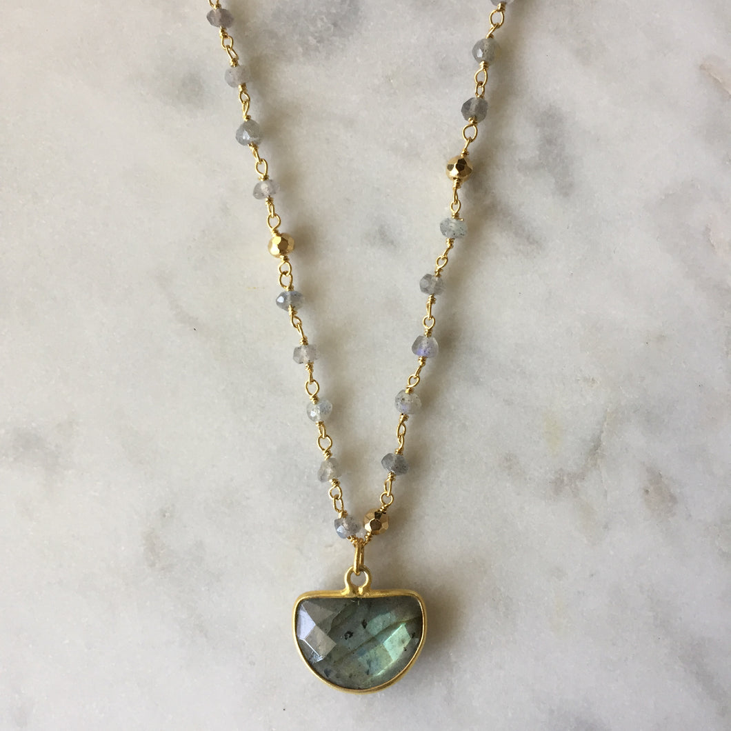 Embrace Change Necklace - Labradorite